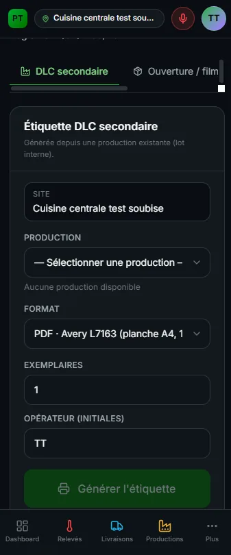 Plat Témoin — capture 5